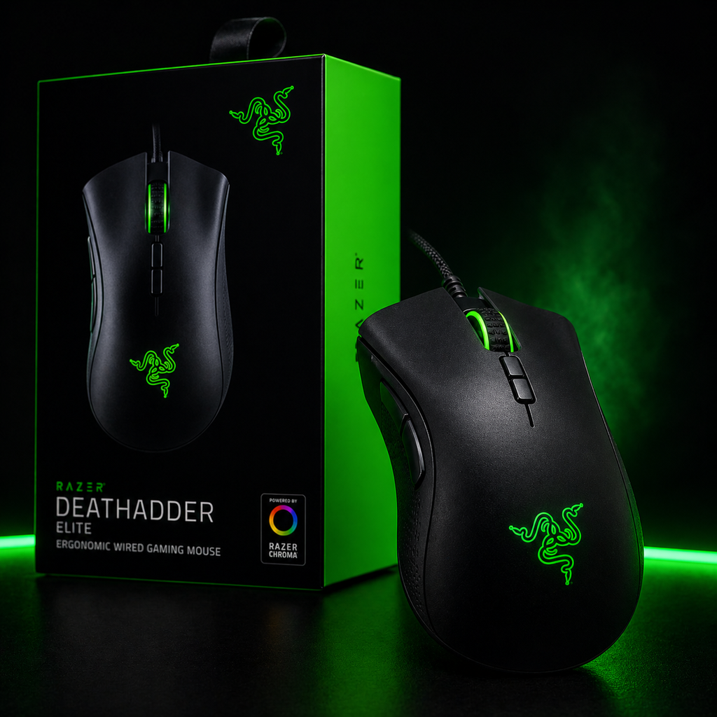 Razer DeathAdder Elite Gaming Mouse – Precision & Speed